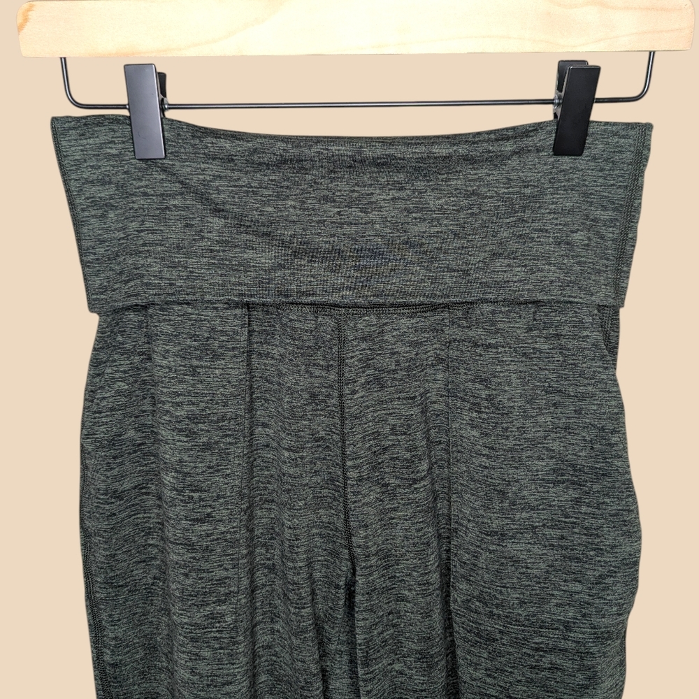 Aerie OFFLINE Joggers XS Gray Green High Waisted Foldover Athleisure Loungewear - Picture 5 of 13